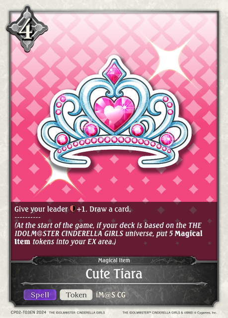 THE IDOLM@STER CINDERELLA GIRLS CP02-T03 Cute Tiara
