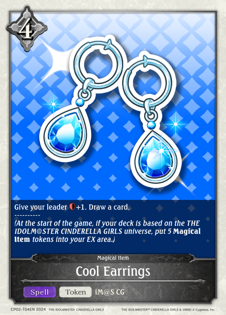 THE IDOLM@STER CINDERELLA GIRLS CP02-T04 Cool Earrings