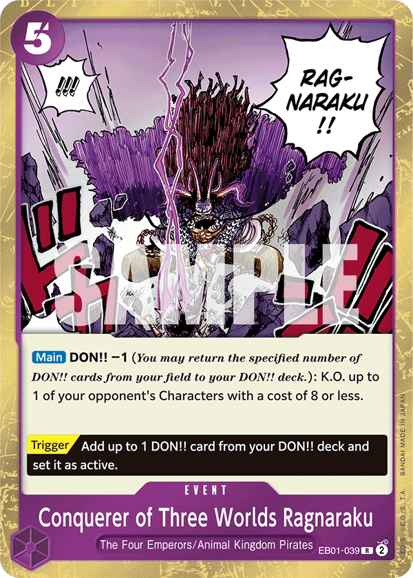 EB01-039 | R | EVENT Conquerer of Three Worlds Ragnaraku