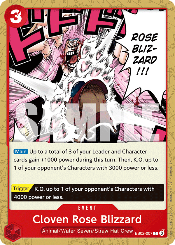 EB02-007 | C | EVENT Cloven Rose Blizzard