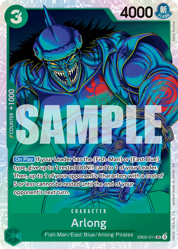 EB02-011 | SR | CHARACTER Arlong