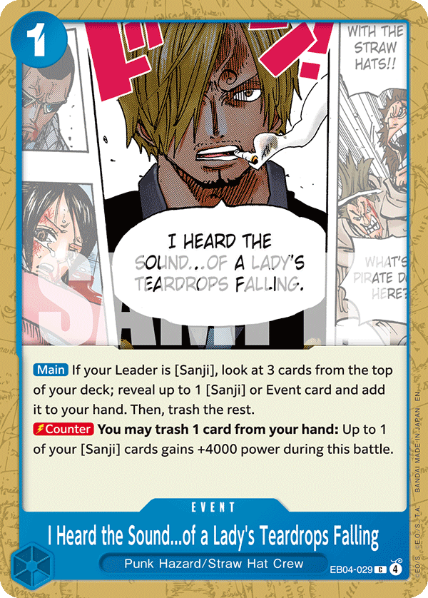EB04-029 | UC | EVENT I Heard the Sound...of a Lady's Teardrops Falling
