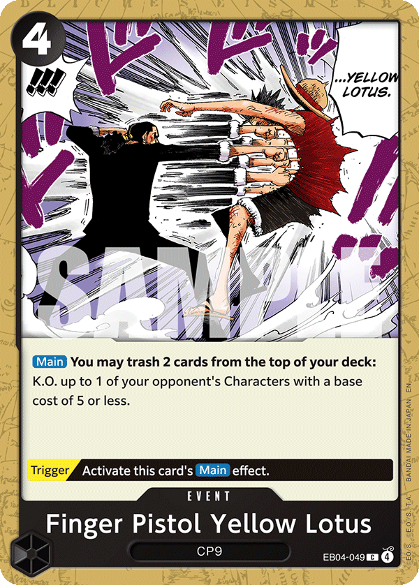 EB04-049 | C | EVENT Finger Pistol Yellow Lotus