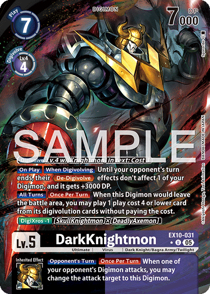 Sinister Order EX10-031 DarkKnightmon Alternative Art