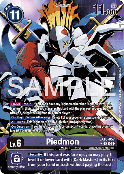 Sinister Order EX10-057 Piedmon Alternative Art