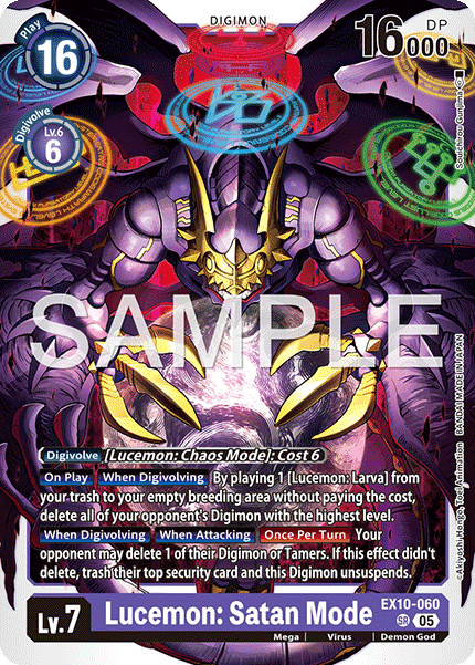 Sinister Order EX10-060 Lucemon: Satan Mode