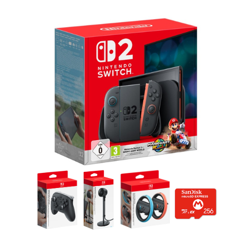 Nintendo Switch 2 + Mario Kart World & Accessories Bundle