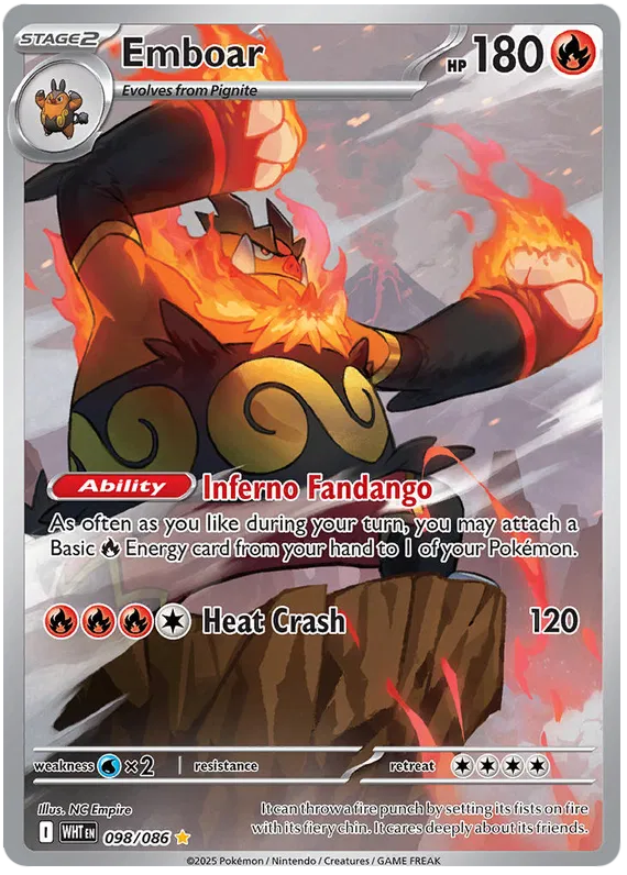 Scarlet & Violet White Flare 098/086 Emboar