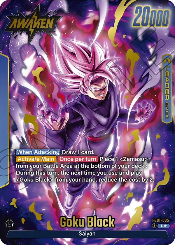 Awakened Pulse FB01-035 Goku Black Alternate art