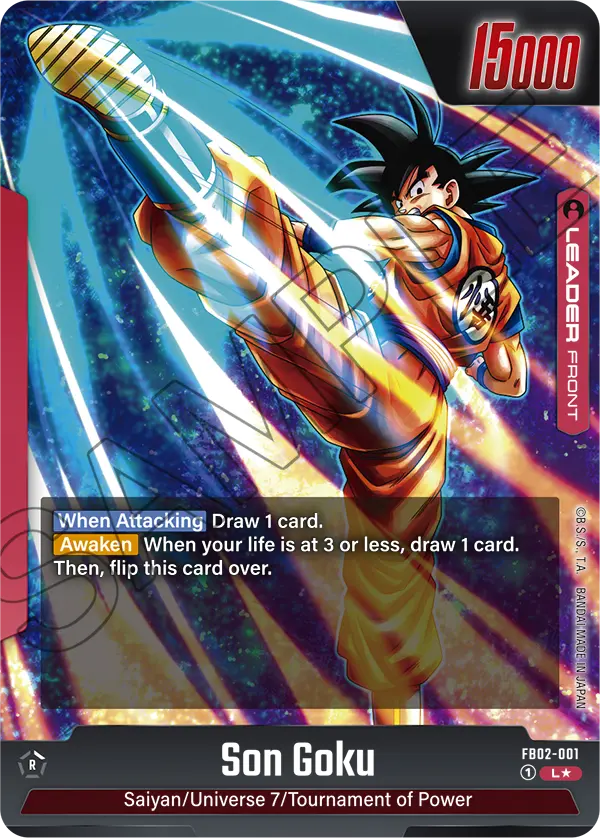 Blazing Aura FB02-001 Son Goku Parallel