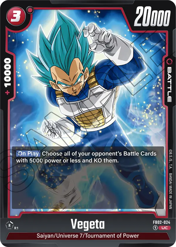 Blazing Aura FB02-024 Vegeta
