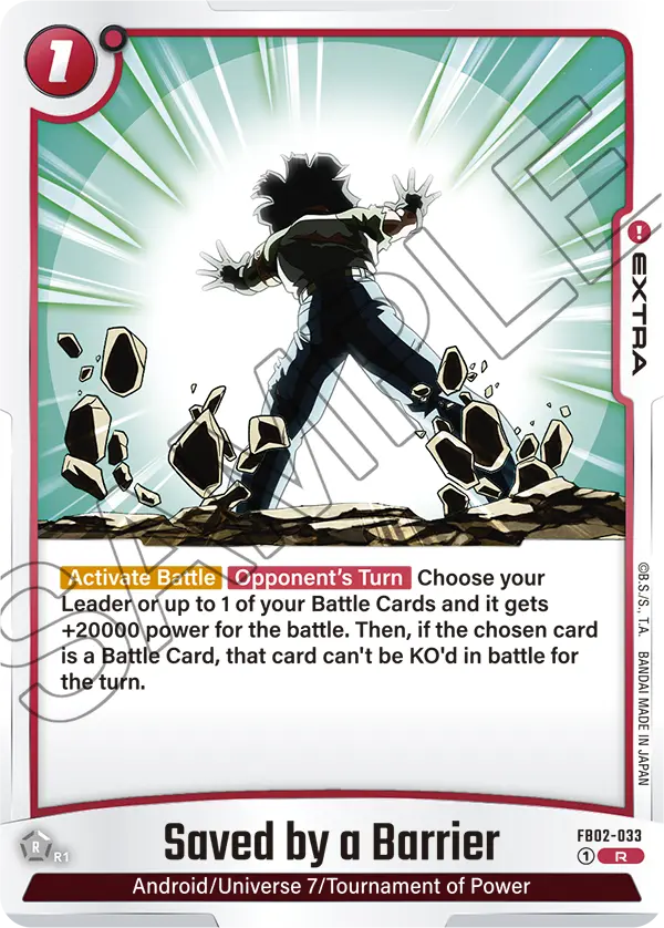 Blazing Aura FB02-033 Saved by a Barrier