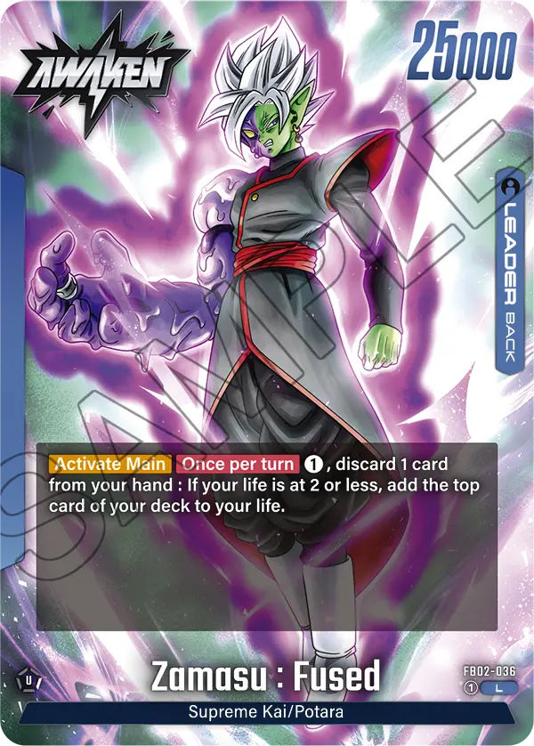 Blazing Aura FB02-036 Zamasu : Fused