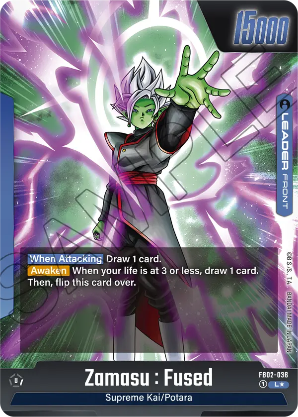 Blazing Aura FB02-036 Zamasu : Fused Alternate art