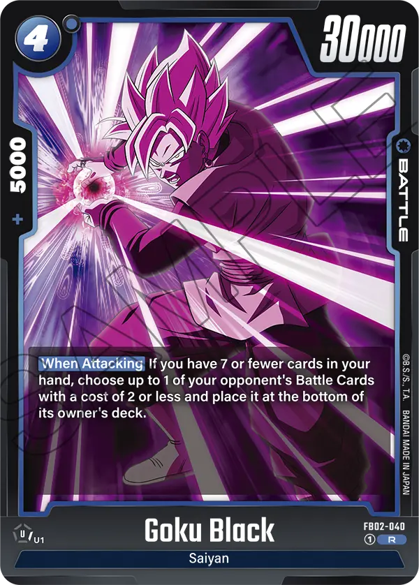 Blazing Aura FB02-040 Goku Black