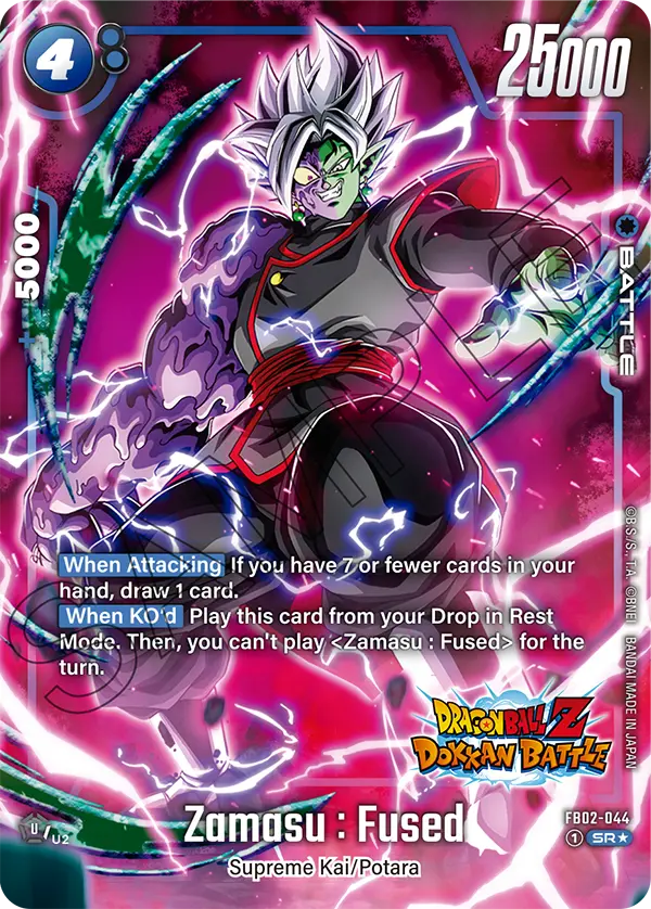 New Adventure FB02-044 Zamasu : Fused Dokkan Battle