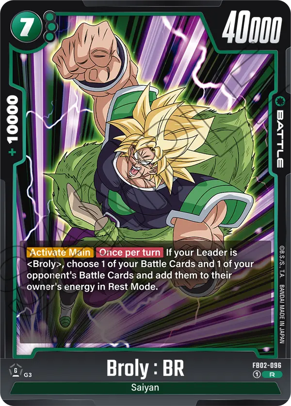 Blazing Aura FB02-096 Broly : BR
