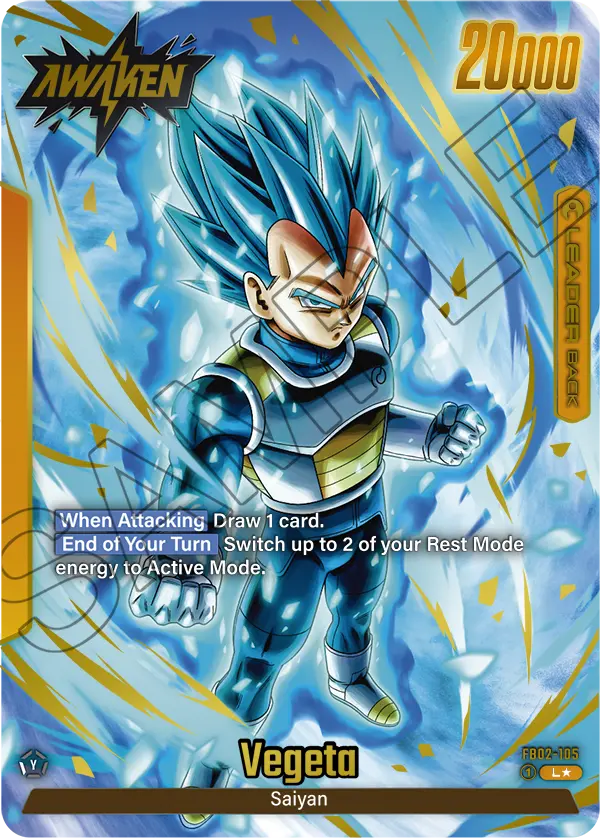 Blazing Aura FB02-105 Vegeta Parallel