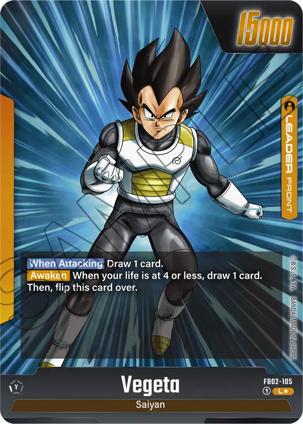 Blazing Aura FB02-105 Vegeta Parallel