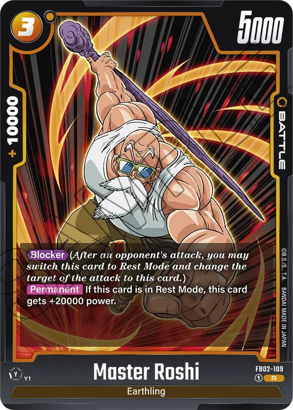 Blazing Aura FB02-109 Master Roshi
