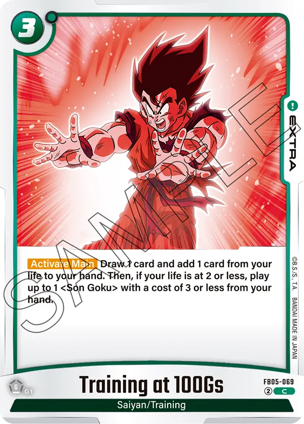 New Adventure FB05-069 Training at 100Gs