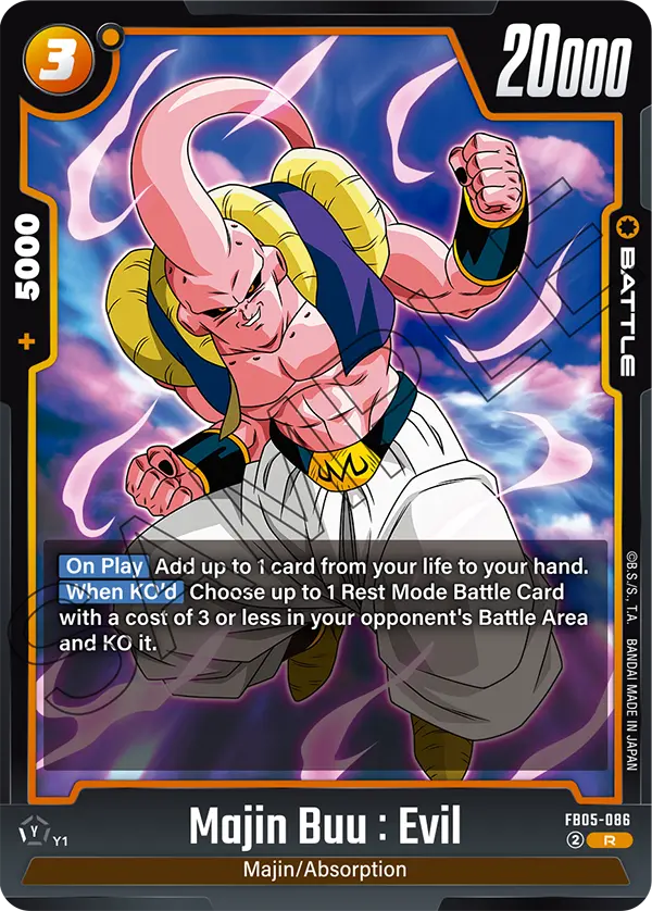 New Adventure FB05-086 Majin Buu : Evil