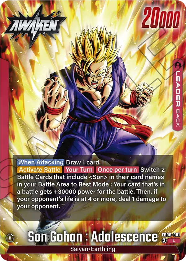 FB08-001 L Son Gohan : Adolescence