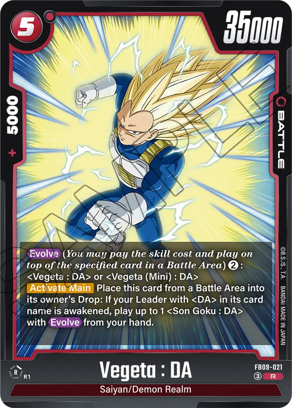 Dual Evolution FB09-021 Vegeta : DA
