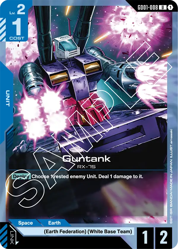 Newtype Rising GD01-008 Guntank