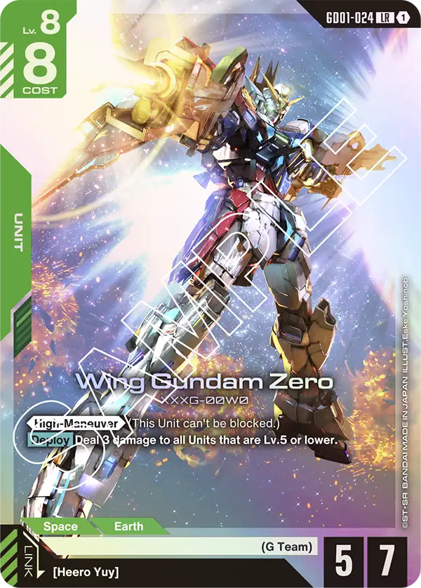 Newtype Rising GD01-024 Wing Gundam Zero LR