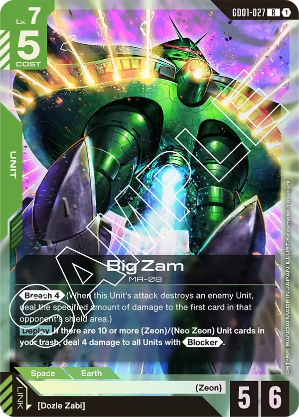 Newtype Rising GD01-027 Big Zam