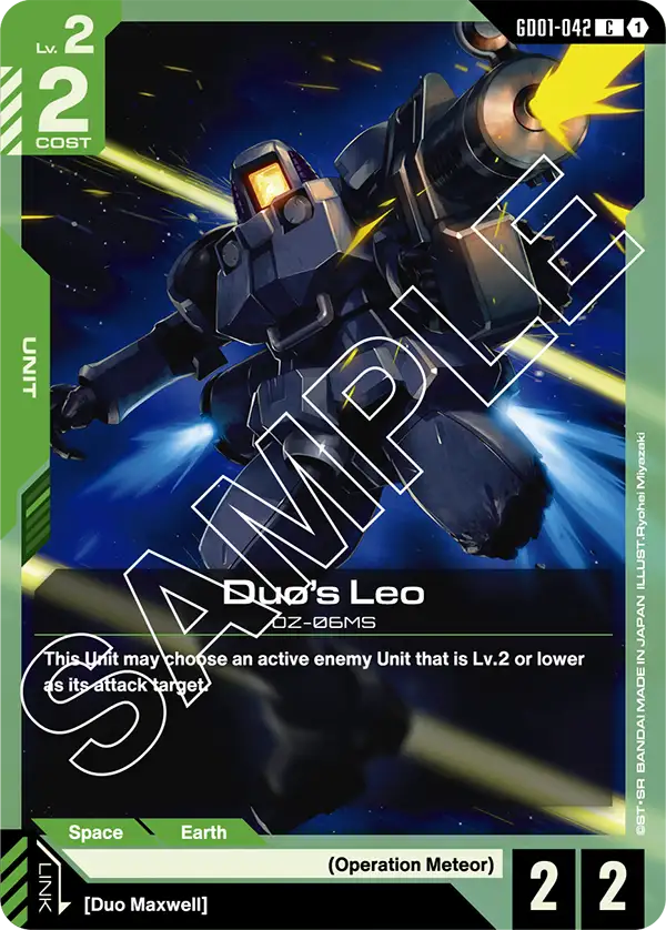 Newtype Rising GD01-042 Duo's Leo