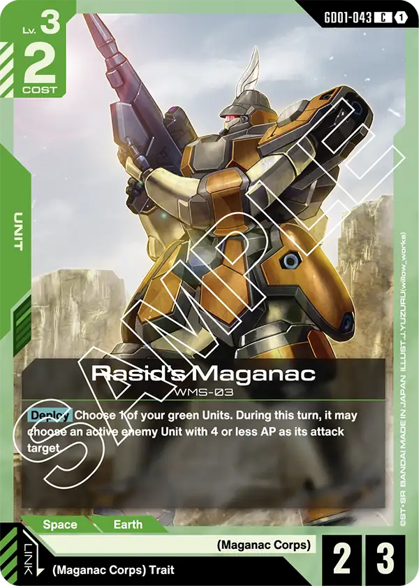 Newtype Rising GD01-043 Rasid's Maganac