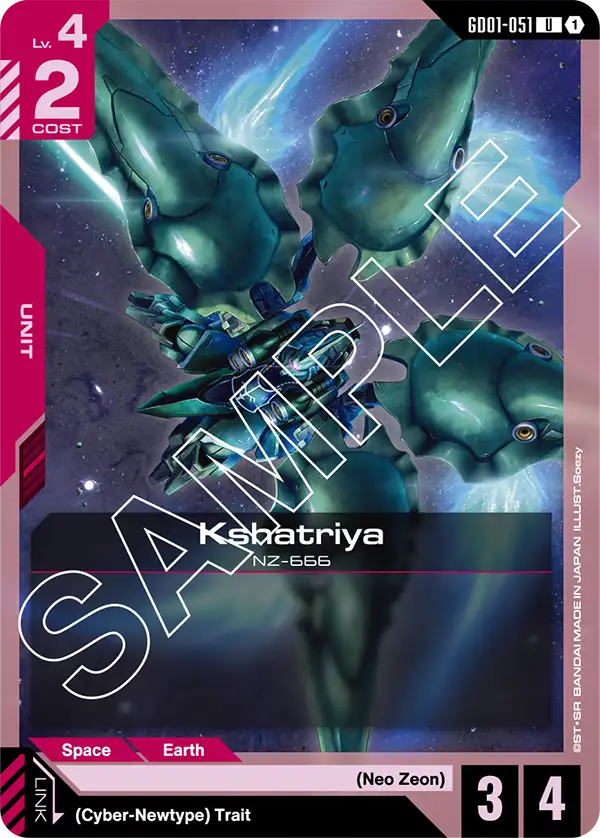 Newtype Rising GD01-051 Kshatriya