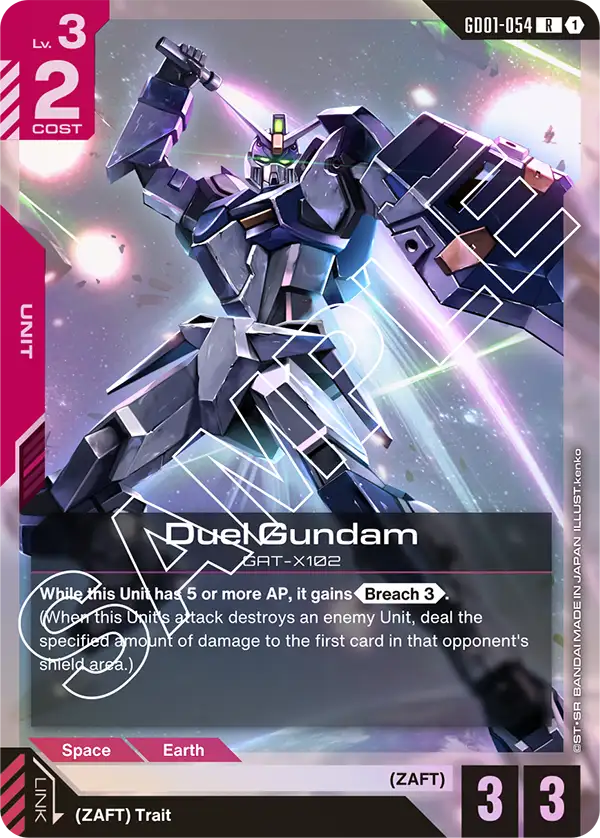 Newtype Rising GD01-054 Duel Gundam
