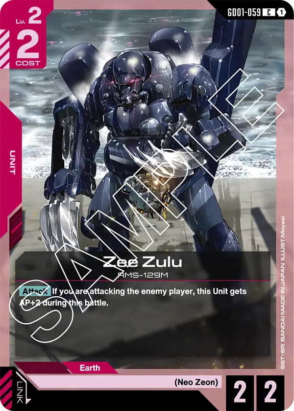 Newtype Rising GD01-059 Zee Zulu