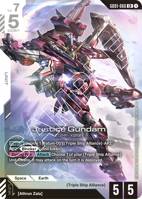 Newtype Rising GD01-066 Justice Gundam LR