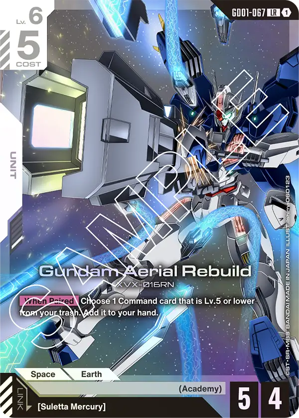 Newtype Rising GD01-067 Gundam Aerial Rebuild LR