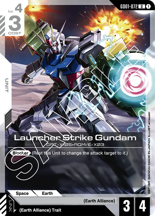 Newtype Rising GD01-072 Launcher Strike Gundam