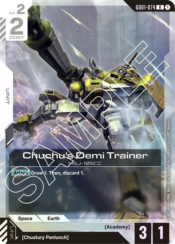 Newtype Rising GD01-074 Chuchu's Demi Trainer