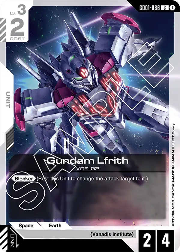 Newtype Rising GD01-086 Gundam Lfrith