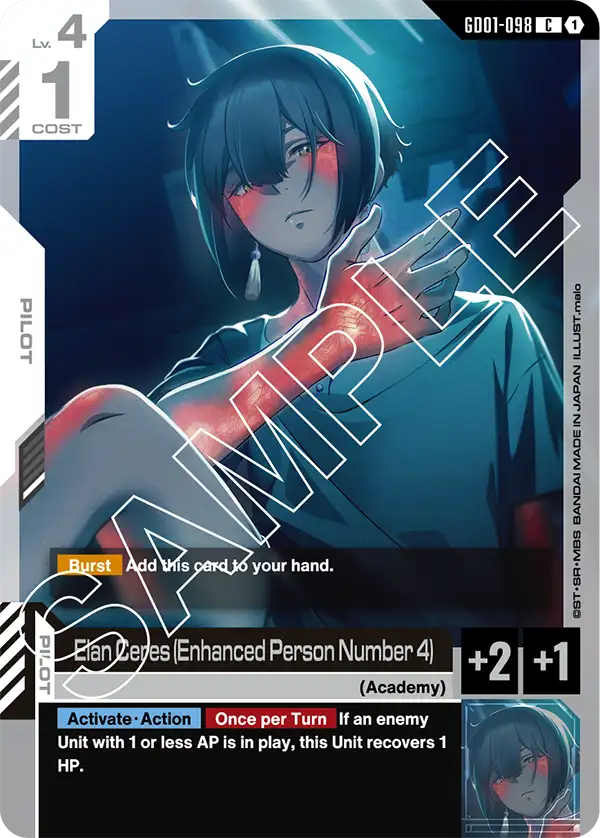 Newtype Rising GD01-098 Elan Ceres (Enhanced Person Number 4)