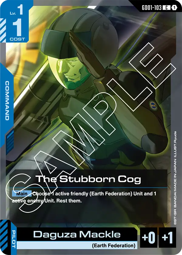 Newtype Rising GD01-103 The Stubborn Cog