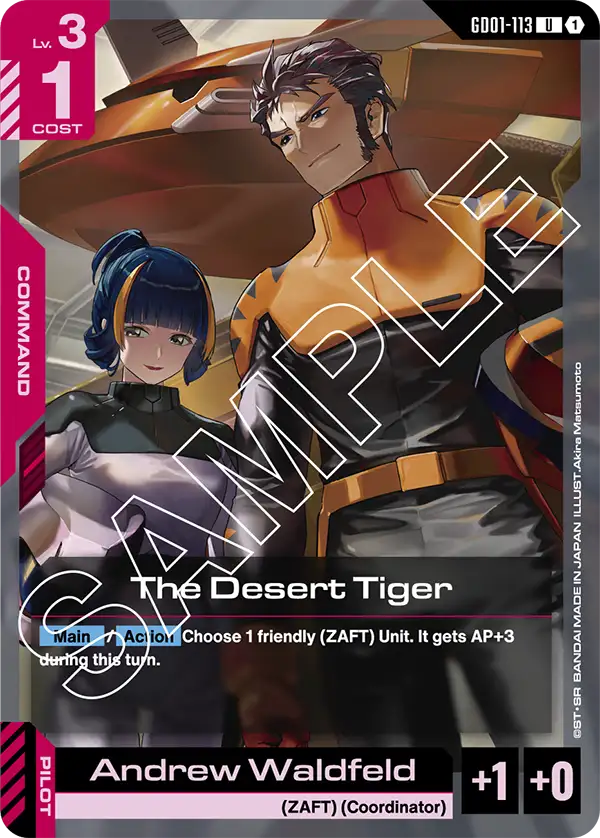 Newtype Rising GD01-113 The Desert Tiger