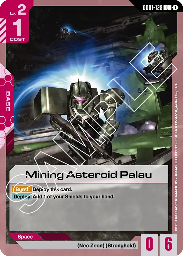 Newtype Rising GD01-128 Mining Asteroid Palau