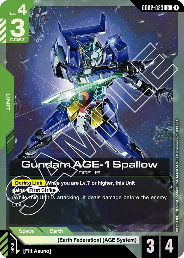 Dual Impact GD02-023 Gundam AGE-1 Spallow R