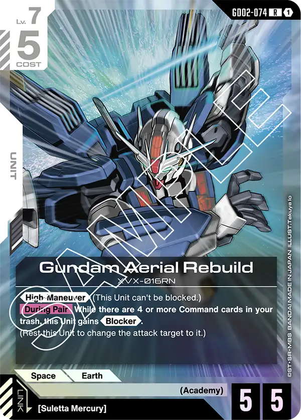 Dual Impact GD02-074 Gundam Aerial Rebuild R
