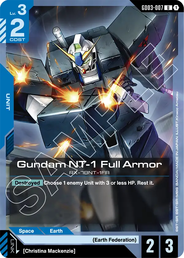 Steel Requiem GD03-007 Gundam NT-1 Full Armor U