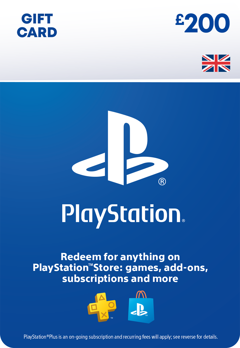 PlayStation Store Gift Card - £200 UK Region