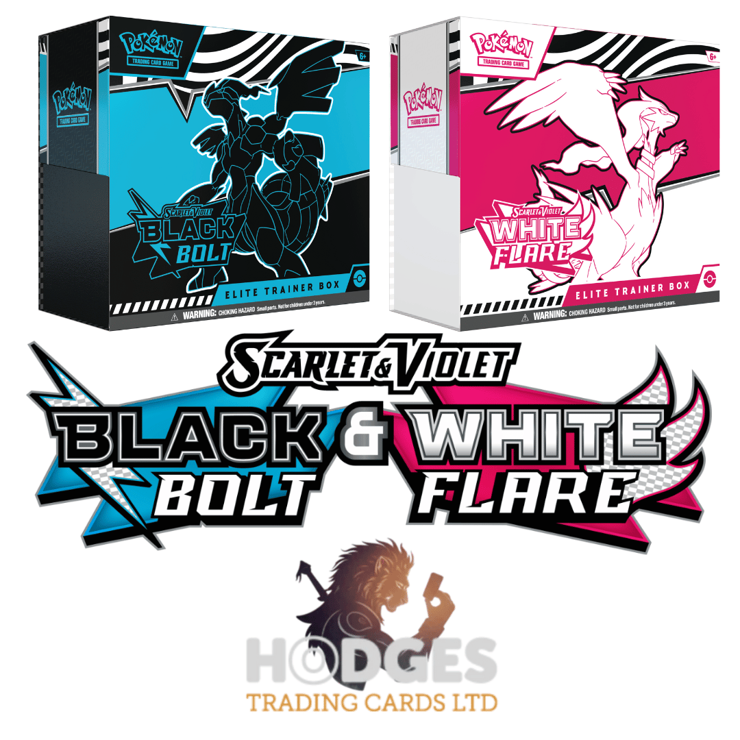 Pokémon TCG: Scarlet & Violet 10.5 - White Flare - Black Bolt - Elite Trainer Box Bundle